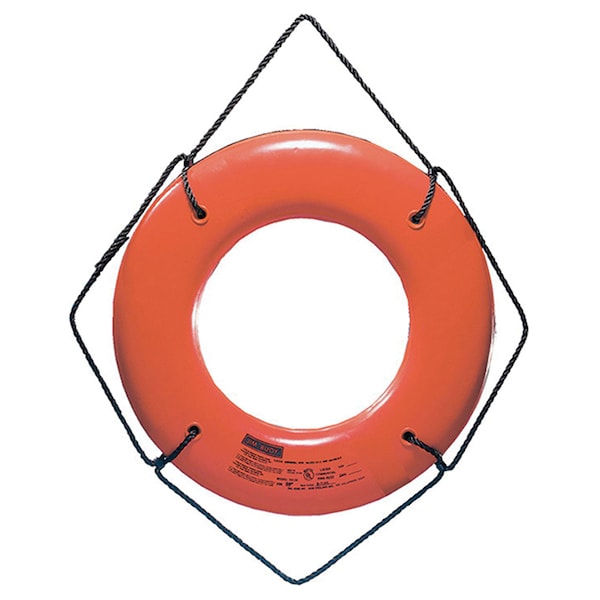Jim-Buoy JBO-X-30 U.S.C.G. Approved JBX-Series Life Ring - 30", Orange JBO-X-30 - main